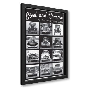 Framed Steel and Chrome Poster