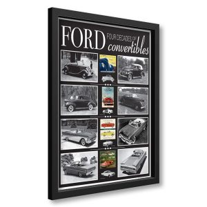 Four Decades of Ford Convertibles framed poster