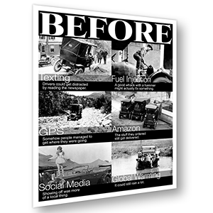 Before Texting Poster - Grey