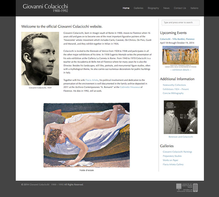 Giovanni Colacicchi Homepage