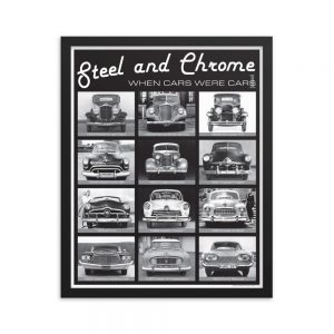 Framed Steel & Chrome Poster