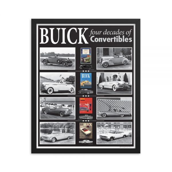 Framed Buick Convertibles Poster