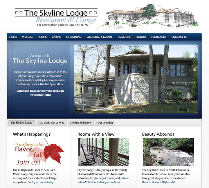 Skyline Lodge Homepage